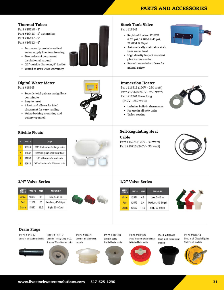 Ritchie Yard Hydrants Thermal Tubes Heaters And Misc